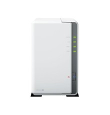 Системы хранения данных Synology QC 1,7GhzCPU/1Gb/RAID0,1/upto 2 HP HDD SATA(3.5')/2xUSB3.2/1xGbE/iSCSI/2xIPcam(upto 12)/1xPS/1YW (DS223j) repl DS220j