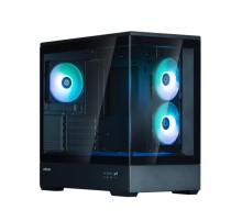 корпус ZALMAN P30 V2, MATX, BLACK, WINDOW, 2x3.5", 3x2.5", 1xUSB TYPE-C, 1xUSB3.0, SIDE 2x120mm ARGB, REAR 1x120mm ARGB, VGA support