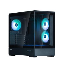 корпус ZALMAN P30 V2, MATX, BLACK, WINDOW, 2x3.5", 3x2.5", 1xUSB TYPE-C, 1xUSB3.0, SIDE 2x120mm ARGB, REAR 1x120mm ARGB, VGA support