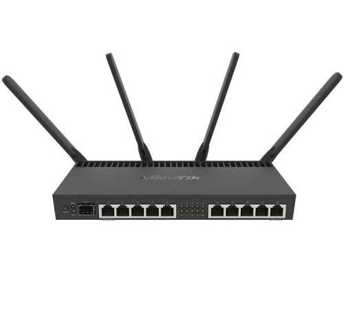 Точка доступа/ RB4011iGS+5HacQ2HnD-IN Powerful 10xGigabit port router with a Quad-core 1.4Ghz CPU, 1GB RAM, SFP+ 10Gbps cage, dual band 2.4GHz / 5GHz 4x4 MIMO 802.11a/b/g/n/ac wireless and desktop case Точка доступа/ RB4011iGS+5HacQ2HnD-IN Powerful 10xGigabit port router with a Quad-core 1.4Ghz CPU, 1GB RAM, SFP+ 10Gbps cage, dual band 2.4GHz / 5GHz 4x4 MIMO 802.11a/b/g/n/ac wireless and desktop case