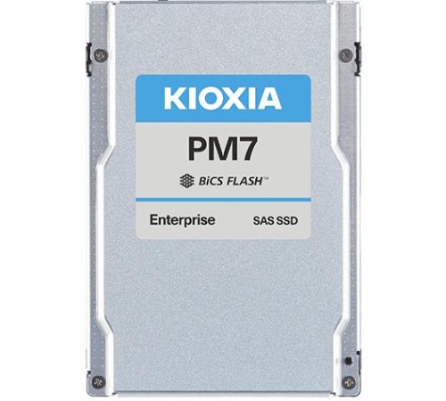 SSD накопитель KIOXIA Enterprise SSD 2,5"(SFF), PM7-V, 6400GB (6.4TB), SAS 24G (SAS-4, 22,5Gbit/s), R4200/W4100MB/s, IOPS(R4K) 720K/355K, MTTF 2,5M, 3DWPD/5Y (Mixed Use), TLC, 15mm (replace KPM61VUG6T40) SSD накопитель KIOXIA Enterprise SSD 2,5"(SFF), PM7-V, 6400GB (6.4TB), SAS 24G (SAS-4, 22,5Gbit/s), R4200/W4100MB/s, IOPS(R4K) 720K/355K, MTTF 2,5M, 3DWPD/5Y (Mixed Use), TLC, 15mm (replace KPM61VUG6T40)