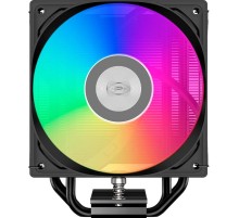 Кулер для процессора/ CPU Cooler PCCooler RT400 ARGB BK (235W, 4-pin PWM, 148mm, Al/Cu, 4x6mm, ARGB, 1x120mm, 73.32CFM, 34.9dBA, 2200RPM, S: 115X/1200/1700/1851 , AM4/AM5, black)