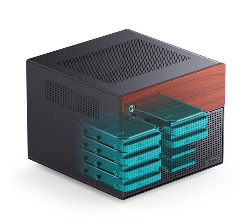Корпус без блока питания/ Case JONSBO N4, Mini-Tower, 1x120mm, 1xUSB-A 3.0 + 1xUSB-C 3.2, SFX PSU Support, mATX, mITX Black