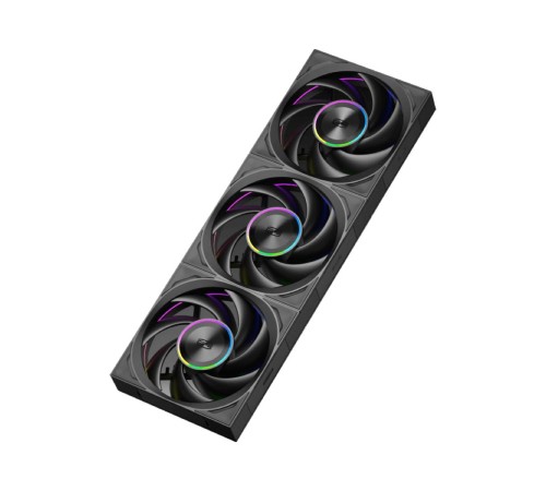 Кулер для корпуса/ Case Cooler PCCooler F7 X120 ARGB BK (120x120x28mm, 4-pin PWM, ARGB, 83CFM, 33.1dBA, 3000RPM, Black)