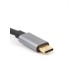 Кабель-концентратор/ Кабель-концентратор USB 3.1 Type-Cm --> RJ-45+3port USB3.0(f)  Aluminum Shell VCOM <DH311A>
