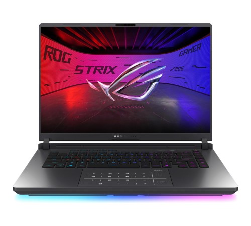 Ноутбук/ ASUS ROG Strix G16 G615LR-S5132 16"(2560x1600 (матовый, 240Hz) IPS)/Intel Core Ultra 9 275HX(2.7Ghz)/16384Mb/1024PCISSDGb/noDVD/Ext:NVIDIA GeForce RTX 5070 Ti(12288Mb)/Cam/BT/WiFi/90WHr/war 1y/2.65kg/Eclipse Gray/DOS