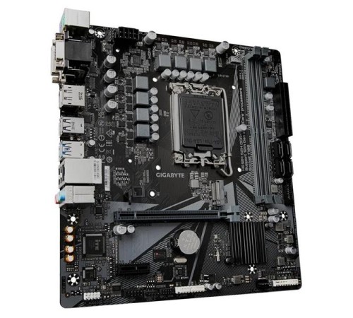 Материнская плата GIGABYTE H610M S2H V3 DDR4, LGA1700, H610, 2*DDR4, 4*SATA, 1*M.2, 2*USB 3.2, 4*USB 2.0, 1*PCIx16, 1*PCIx1, D-Sub+HDMI+2*DP, mATX