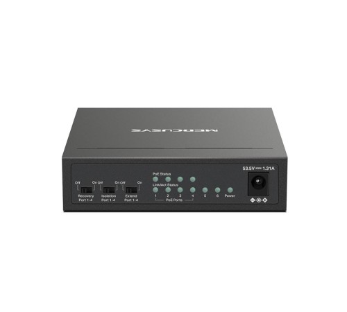 Коммутатор/ 6-Port 10/100Mbps Desktop Switch with 4-Port PoE+ Коммутатор/ 6-Port 10/100Mbps Desktop Switch with 4-Port PoE+