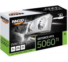 Видеокарта INNO3D RTX 5060 Ti Twin X2 OC WHITE//RTX5060Ti, HDMI, DP*3, 8G,D7