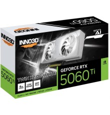 Видеокарта INNO3D RTX 5060 Ti Twin X2 OC WHITE//RTX5060Ti, HDMI, DP*3, 8G,D7