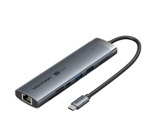 Мультифункциональный хаб Vention USB-C 9 в 1, шт. Мультифункциональный хаб Vention USB-C 9 в 1, шт.