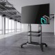 ONKRON мобильная стойка для ТВ или интерактивной панели 60"-100", макс 136.4кг, чёрная TS2811