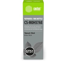 -/ Чернила Cactus CS-M0H57AE GT51 черный 90мл для HP Ink Tank 110/115/116/118/310/315/316/318/319/515/615;Wireless 410/411/415/416/418/419;GT5810/5820/5812/5822