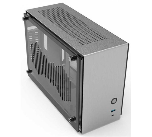 корпус ZALMAN M2 MINI, MITX, ALUMINIUM, SILVER, WINDOWx2, RISER CARD, 2x3.5", 3x2.5", 1xUSB3.0, 1xUSB3.1 TYPE-C, TOP 1x80mm (незначительное повреждение коробки)