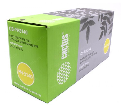 -/ Картридж лазерный Cactus CS-PH3140 108R00908 черный (1500стр.) для Xerox Phaser 3140/3155/3160