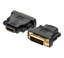 Адаптер-переходник Vention DVI 24+1 M/ HDMI 19F