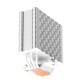 Кулер для процессора/ CPU Cooler PCCooler RZ400 V2 WH (230W, 4-pin PWM, 155mm, Al/Cu, 4x6mm, 1x120mm, 86.73CFM, 32dBA, 2200RPM, S: 1851/1700/1200/115X, AM5/AM4, black)