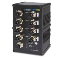 ISW-800T-M12 индустриальный IP67 коммутатор/ IP67 rated 8-Port 10/100Mbps M12 Fast Ethernet Switch (-40 to 75 degree C)
