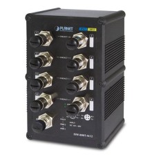 ISW-800T-M12 индустриальный IP67 коммутатор/ IP67 rated 8-Port 10/100Mbps M12 Fast Ethernet Switch (-40 to 75 degree C)