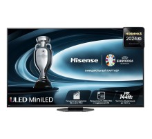 Телевизор Mini LED 75'' Hisense/ 75", Ultra HD, Mini LED, 120Гц, Smart TV (ОС VIDAA U7), Wi-Fi 6E, DVB-T2/T/C/S2/S, HDR 10+, Dolby Vision, Dolby Atmos, Bluetooth, 4*10W+20W+2*5W, CI+(1.4), 4хHDMI, 2хUSB, Works with Alexa, Alexa Built-in, GA, VIDAA Vo