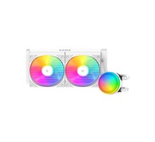 Водяное охлаждение для процессора/ Water Cooling System SAMA L40 White (240mm, White, ARGB/ Fans: 2x120mm, 82.79CFM, 29dBA, 2000RPM/ Pump height 52mm, 29dBA, 2500RPM, Rad thickness 27mm/ S: 1851, 1700, 1200, 20XX, 115X, AM5, AM4)