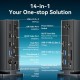 Мультифункциональная док-станция Vention USB Type C 14 в 1 с поддержкой Thunderbolt 4