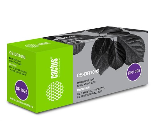 Блок фотобарабана Cactus CS-DR1095 DR-1095 черный ч/б:10000стр. для DCP 1602/1602R, HL 1202/1202R Brother Блок фотобарабана Cactus CS-DR1095 DR-1095 черный ч/б:10000стр. для DCP 1602/1602R, HL 1202/1202R Brother