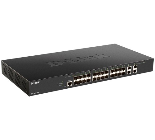 Коммутатор/ DXS-1210-28S Smart L2+ Switch 24x10GBase-X SFP+, 4x10GBase-T, CLI, RJ45 Console