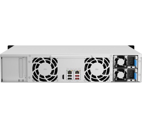 Сетевое хранилище без дисков/ SMB QNAP TS-1264U-RP-4G NAS 12 HDD trays, rackmount 2U, 2 PSU. 4-core Intel Celeron N5095 2.0-2.9 GHz, 8 GB RAM up to 8 GB, 2x2.5 Gigabit Ethernet, 2xUSB 3.2 Gen 2 (10Gbps). 2xUSB 2.0., 1xHDMI . PCIe Gen 3 x2 , W/o rail kit R Сетевое хранилище без дисков/ SMB QNAP TS-1264U-RP-4G NAS 12 HDD trays, rackmount 2U, 2 PSU. 4-core Intel Celeron N5095 2.0-2.9 GHz, 8 GB RAM up to 8 GB, 2x2.5 Gigabit Ethernet, 2xUSB 3.2 Gen 2 (10Gbps). 2xUSB 2.0., 1xHDMI . PCIe Gen 3 x2 , W/o rail kit R