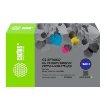 -/ Картридж струйный Cactus CS-EPT6037 T6037 сер.пигм. (220мл) для Epson Stylus PRO 7880/9880