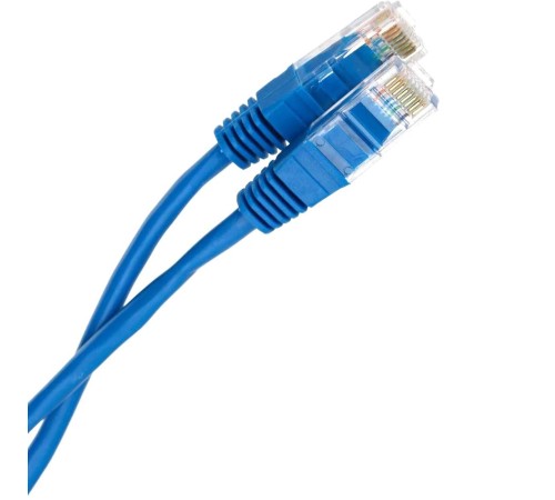 Патчкорд/ Патчкорд литой "Telecom" UTP кат.5е 5,0м синий