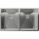 Кухонная мойка RIVELATO Rivelato Rinox 7444 U2 Мойка нерж.сталь 2 чаши 740*440*200 мм, монтаж: универсальный, материал: нержавеющая сталь, цвет: нержавеющая сталь
