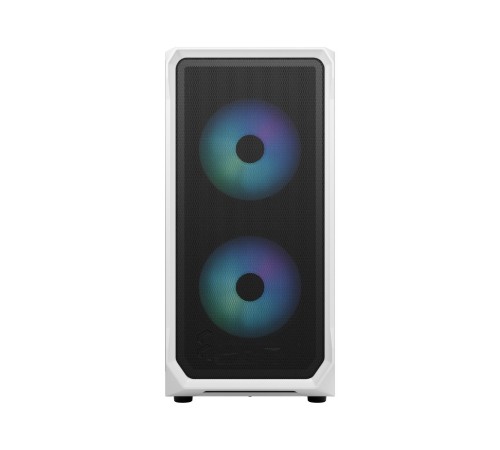 Корпус ПК без блока питания/ Case Fractal Design Focus 2 RGB, Midi-Tower, 2x140mm RGB, 2xUSB-A 3.2 ATX, mATX, mITX White