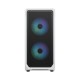 Корпус ПК без блока питания/ Case Fractal Design Focus 2 RGB, Midi-Tower, 2x140mm RGB, 2xUSB-A 3.2 ATX, mATX, mITX White