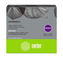 -/ Картридж ленточный Cactus CS-DK22212 DK-22212 черный для Brother P-touch QL-500, QL-550, QL-700, QL-