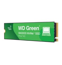 Твердотельные накопители/ WD SSD Green SN3000, 1000GB, M.2(22x80mm), NVMe, PCIe 4.0 x4, QLC, R/W 5000/4200MB/s, TBW 150, DWPD 0.1 (12 мес.)