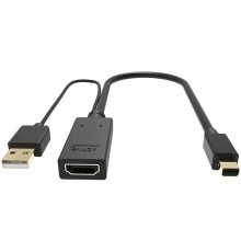 Кабель-переходник/ Кабель-переходник HDMI(F) +USB---> miniDP(M) 0.15m  4K*30Hz VCOM<CG497-0.15>