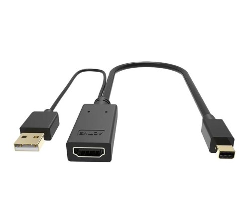 Кабель-переходник/ Кабель-переходник HDMI(F) +USB---> miniDP(M) 0.15m  4K*30Hz VCOM<CG497-0.15>