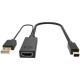 Кабель-переходник/ Кабель-переходник HDMI(F) +USB---> miniDP(M) 0.15m  4K*30Hz VCOM<CG497-0.15>