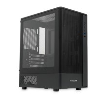 Корпус без блока питания/ Case HSPD M332, Mesh Mini-tower, Black, TG, 0.4 SPCC, no fans, mATX, mITX, 160/285/170mm, 1x2.5", 1x3.5", 4xPCI, 1xUSB-A 3.0, 1xUSB-A 1.0, 387x197x325mm