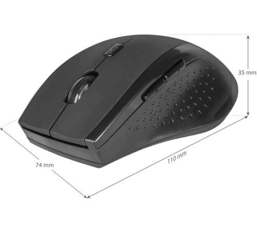 Беспроводная оптическая мышь Defender 52365 Accura MM-365 черный,6 кнопок, 800-1600 dpi Беспроводная оптическая мышь Defender 52365 Accura MM-365 черный,6 кнопок, 800-1600 dpi