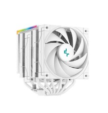 Кулер для процессора DEEPCOOL AK620 DIGITAL WH LGA20XX/1700/1200/115X/AM5/AM4 (8шт/кор, TDP 260W, PWM, DUAL Fan 120mm, 6 тепл. трубок, ARGB, белый) RET (R-AK620-WHADMN-G)
