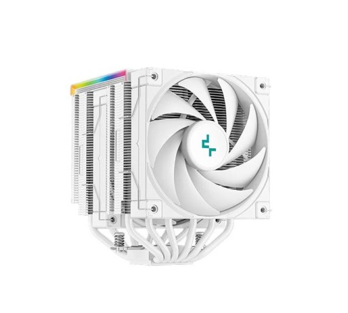 Кулер для процессора DEEPCOOL AK620 DIGITAL WH LGA20XX/1700/1200/115X/AM5/AM4 (8шт/кор, TDP 260W, PWM, DUAL Fan 120mm, 6 тепл. трубок, ARGB, белый) RET (R-AK620-WHADMN-G)