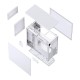 Корпус без блока питания/ Case JONSBO D41 MESH, Midi-Tower, TG, no fan, 1xUSB-A 3.2 + 1xUSB-C 3.2, ATX, mATX White