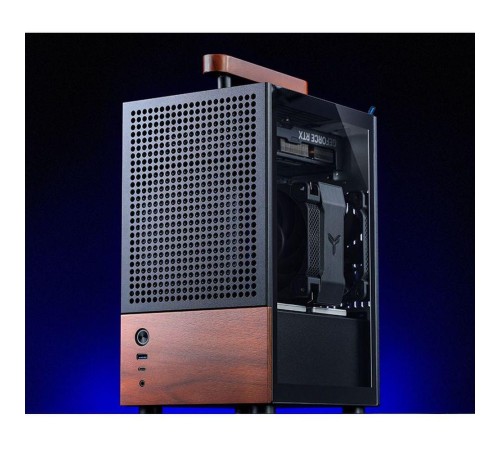 Корпус без блока питания/ Case JONSBO T6, Mini-Tower, 1x140mm, 1xUSB-A 3.0 + 1xUSB-C 3.2, mITX, wood panel + wooden handle Black Корпус без блока питания/ Case JONSBO T6, Mini-Tower, 1x140mm, 1xUSB-A 3.0 + 1xUSB-C 3.2, mITX, wood panel + wooden handle Black