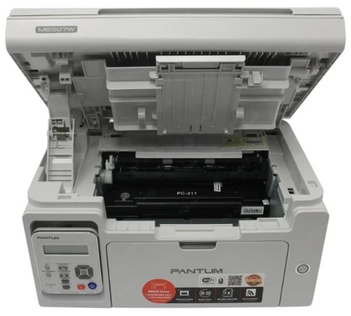 Лазерное многофункциональное устройство Pantum M6507W, P/C/S, Mono laser, А4, 22 ppm (max 20000 p/mon), 600 MHz, 1200x1200 dpi, 128 MB RAM, paper tray 150 pages, USB, WiFi, start. cartridge 1600 pages ( (незначительное повреждение коробки)