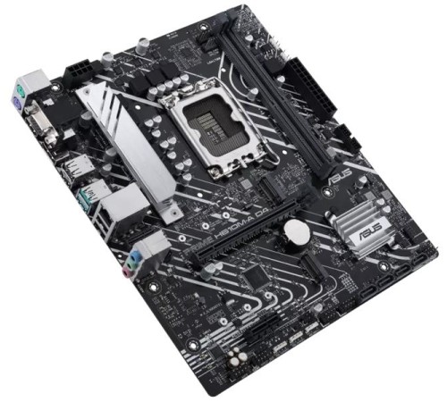 Материнская плата ASUS PRIME H610M-A D4-CSM, LGA1700, H610, 2*DDR4, 4*SATA, 2*M.2, 2*USB 3.2, 4*USB 2.0, 1*PCIx16, 1*PCIx1, HDMI+DP+D-Sub, mATX; 90MB19P0-M0EAYC