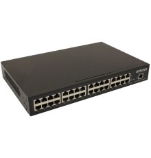Инжектор/ OSNOVO Управляемый гигабитный PoE инжектор на 16 портов, PoE на порт до 30W, суммарно PoE до 250W, БП встроен