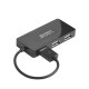 Greenconnect USB 2.0 Разветвитель GCR-UH244B на 4 порта 0,15m , black