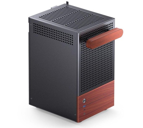 Корпус без блока питания/ Case JONSBO T6, Mini-Tower, 1x140mm, 1xUSB-A 3.0 + 1xUSB-C 3.2, mITX, wood panel + wooden handle Black Корпус без блока питания/ Case JONSBO T6, Mini-Tower, 1x140mm, 1xUSB-A 3.0 + 1xUSB-C 3.2, mITX, wood panel + wooden handle Black